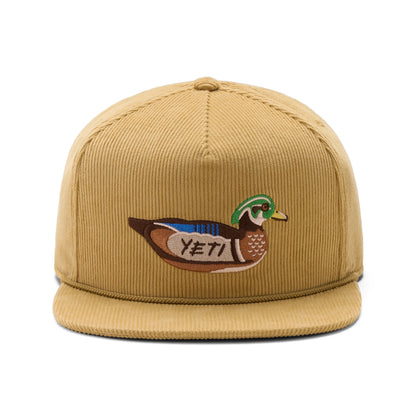 Corduroy Flat Brim Rope Hat - US 8967